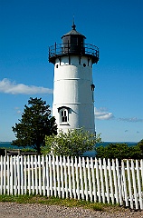 East Chop Light with Its Tower Made of Cast Iron Construction